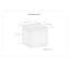Pouf cubique en laine et coton 18 po Zoey-1283878154