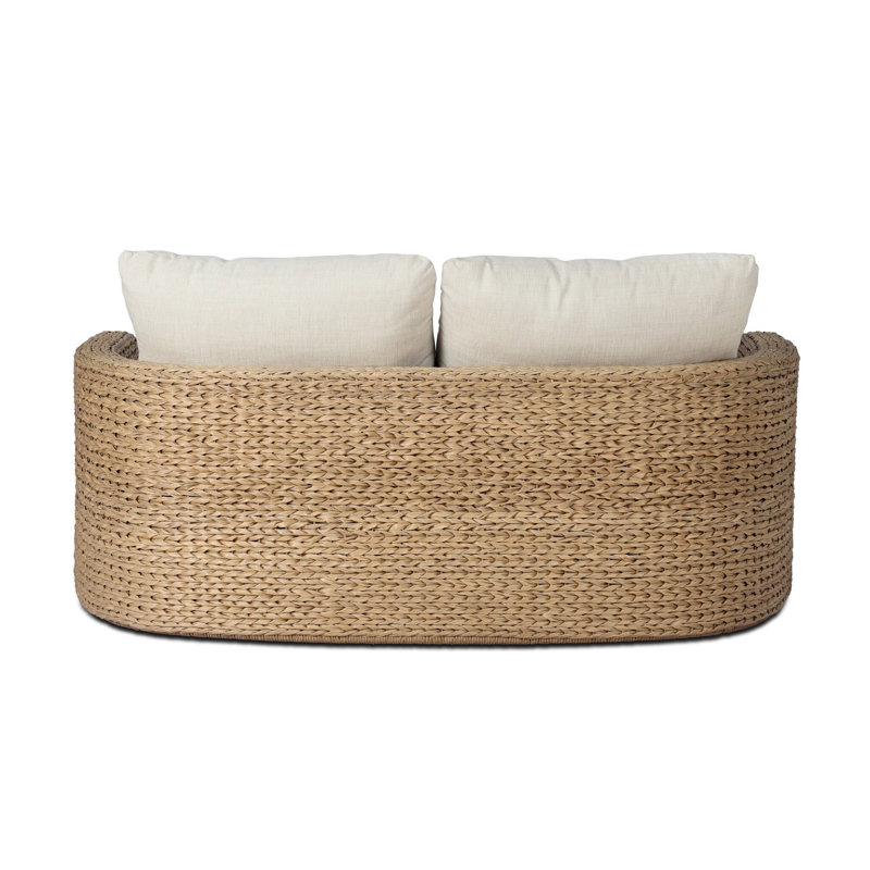Caney Outdoor Double Chaise-Vergo Cream