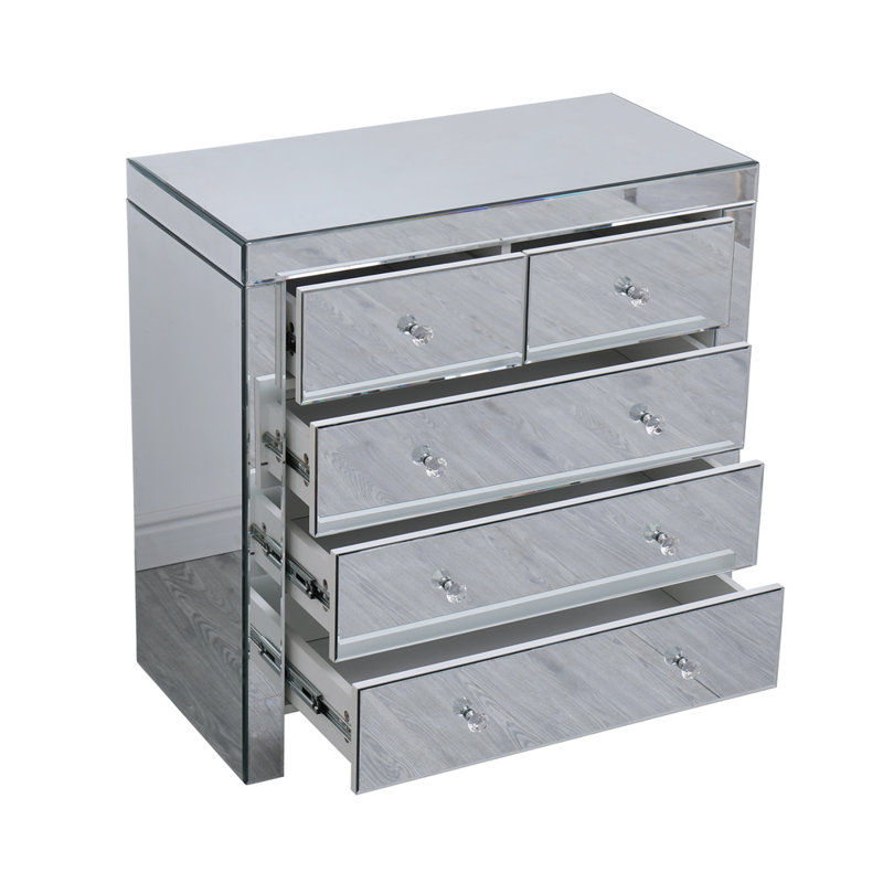 Pricilla 80cm W 5 - Drawer Chest of Drawers