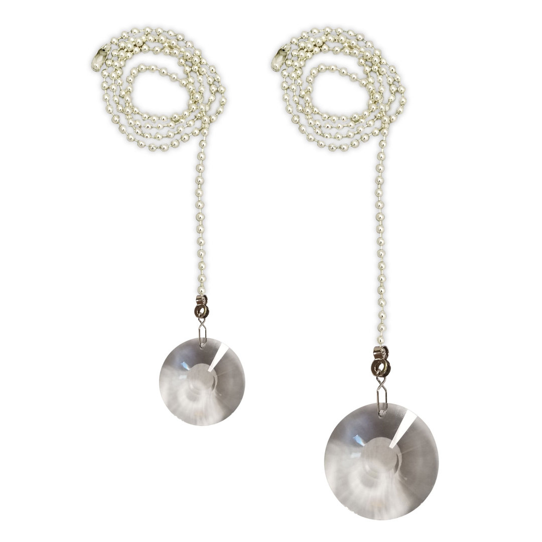 Sun Burst Design Crystal Faceted Ceiling Fan Pull Chains Royal Designs 