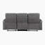 Canapé inclinable manuel double en microfibre polie 81,5 po Seese-1945859157