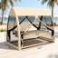 Lit de jour convertible Garden, chaise de balançoire d'extérieur, lit de jour de patio confortable