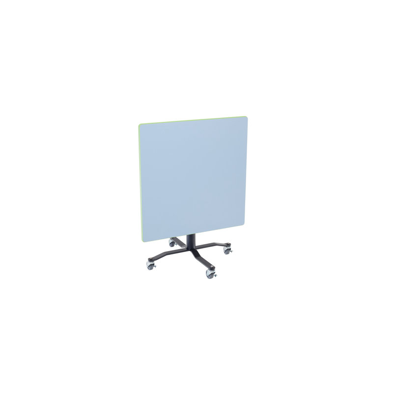 Table basse mobile E-Z Tilt, H 42 po x L 36 po x l 36 po, Blanc
