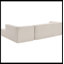Canapé modulaire 2 pièces rembourré-107134234