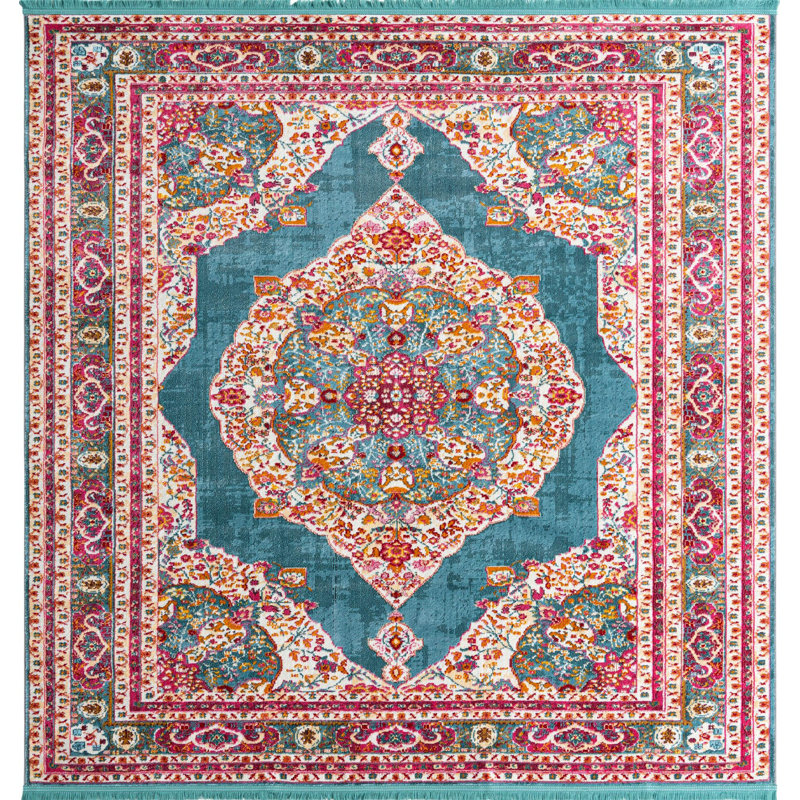 Oriental Indoor Rug, Square 5'