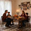 Table de salle à manger extensible en bois massif-1795576110