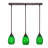 3 Light Stem Hung Linear Pendalier Shown With 5" Fusion Glass-32326120-32326116