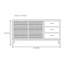 Buffet de cuisine en bois massif Retro