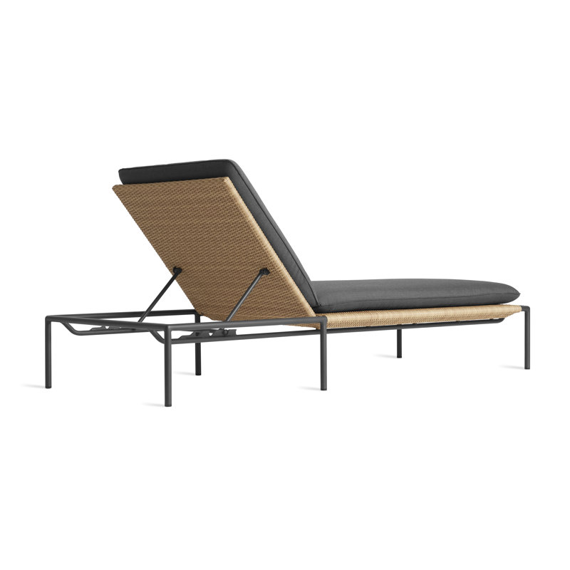 Dog Days Outdoor Chaise Lounge, Sunbrella Coal, Charcoal