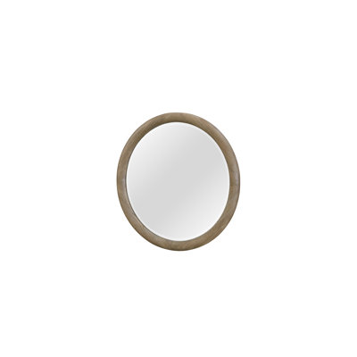Miroir rond English Oak