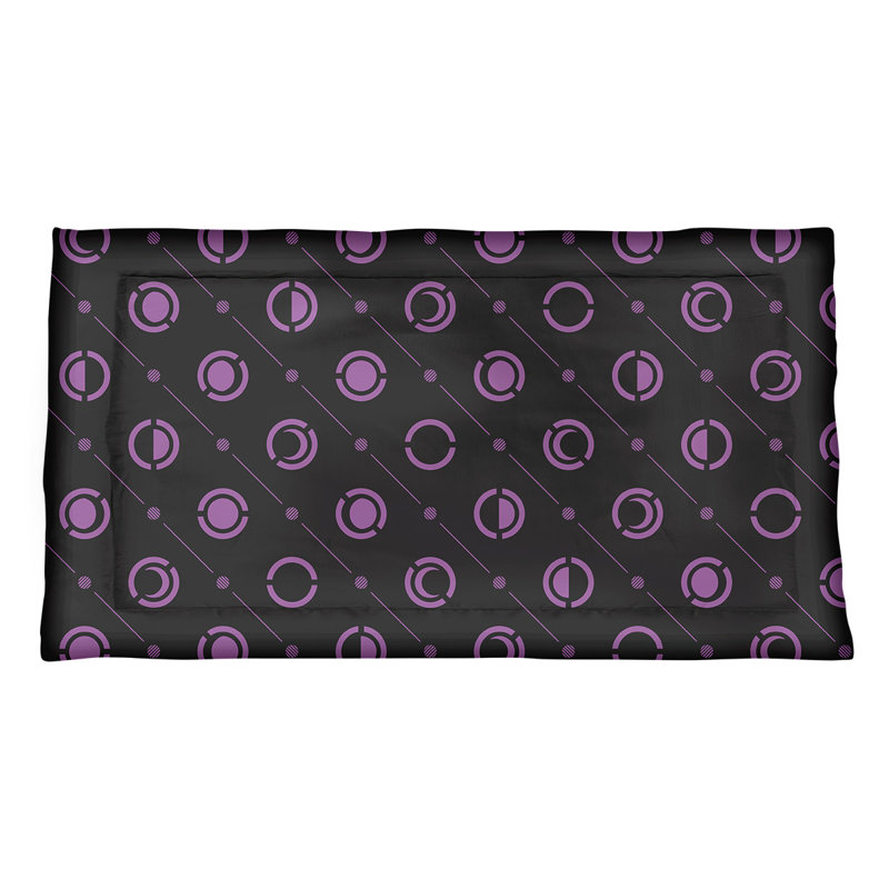 Taie décorative oreiller Classic Moon phases, Roi, Microfibre, Violet/gris