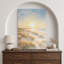 «Sunrise Over Peaceful Coastal Sand Dunes», reproduction d'art sur toile encadrée, impression sur toile-133595253-133595254