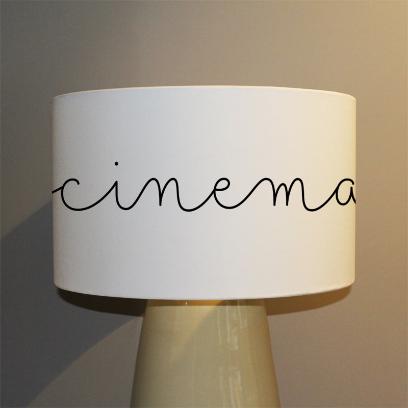 25cm H Canvas Drum Pendant Shade ( Clip On )