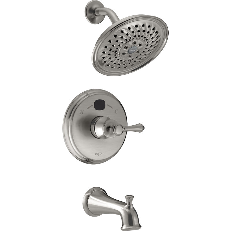 Garniture de robinet traditionnelle avec technologie H2Okinetic, Acier inoxydable Brilliance