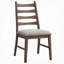 Ensemble de table de salle à manger extensible avec 4 chaises rembourrées Warm Brown