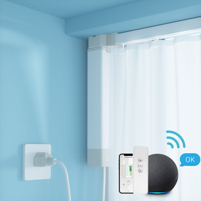 88" to 158" Aluminum Track Smart Curtains