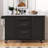 50.7" Kitchen Island With Storage Tilt Trash Can Cabinet And Pull Out Cabinet Organizer, Rolling Kitchen Island On 5 Wheels With Drop Leaf, 2 Drawers, 1Door For Kitchen, Dining Room-1208129256