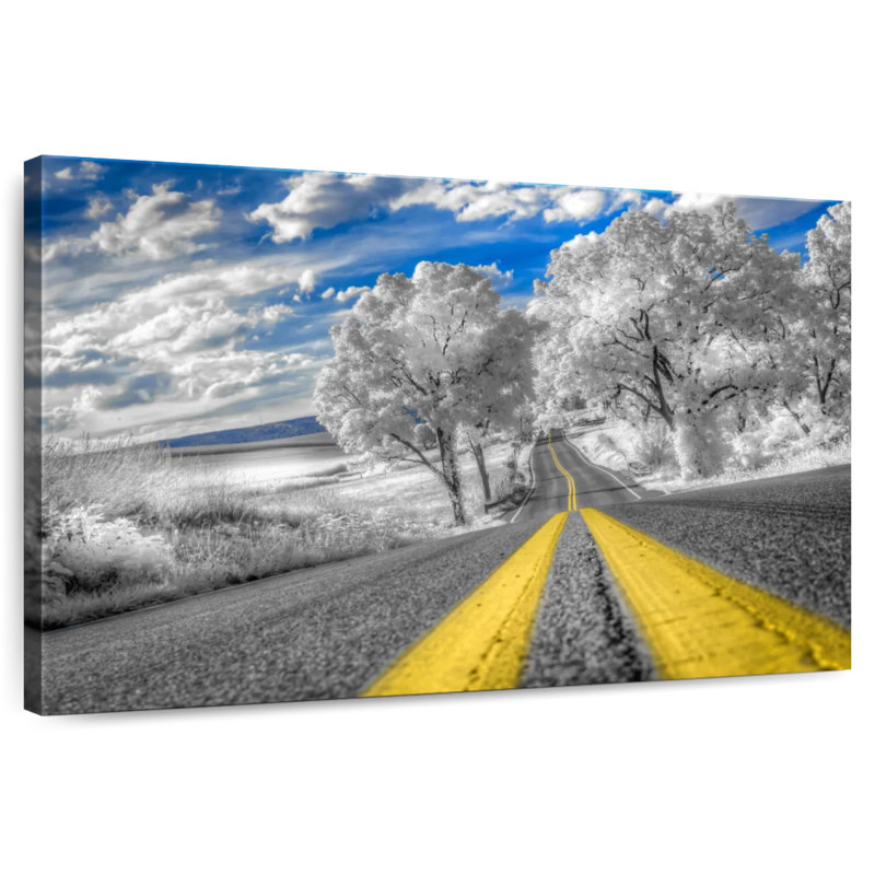 Mehar Winter Road Lines, 8" H x 12" W