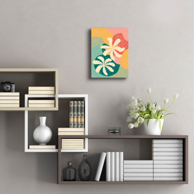 Art mural en verre Winston Porter «Abstract Flowers» par Andreas Magnusson