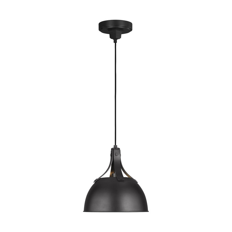 Logan 1 - Light Pendant, Aged Iron, 12.25" H x 11.875" W x 11.875" D