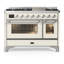 Majestic III Series 48 Inch Dual Fuel Range with 5 Sealed Burners, Griddle, Frenchtop in Matte Graphite (Liquid Propane, Burnished Trim)-934303585-934303593-934303599