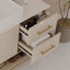 Meuble-lavabo 47,2 po avec vasque en céramique, meuble autoportant d'appoint
