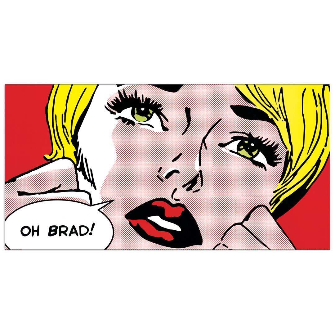 Paneel "Oh Brad!" von Sheila B., Grafikdruck