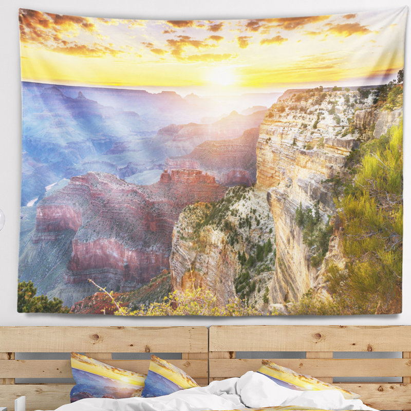Photographie tapisserie du paysage du grand canyon, H 68 po x l 80 po
