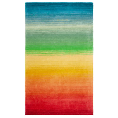 Manhattan Hand Loomed Wool And Cotton With Latex Abstract Rug