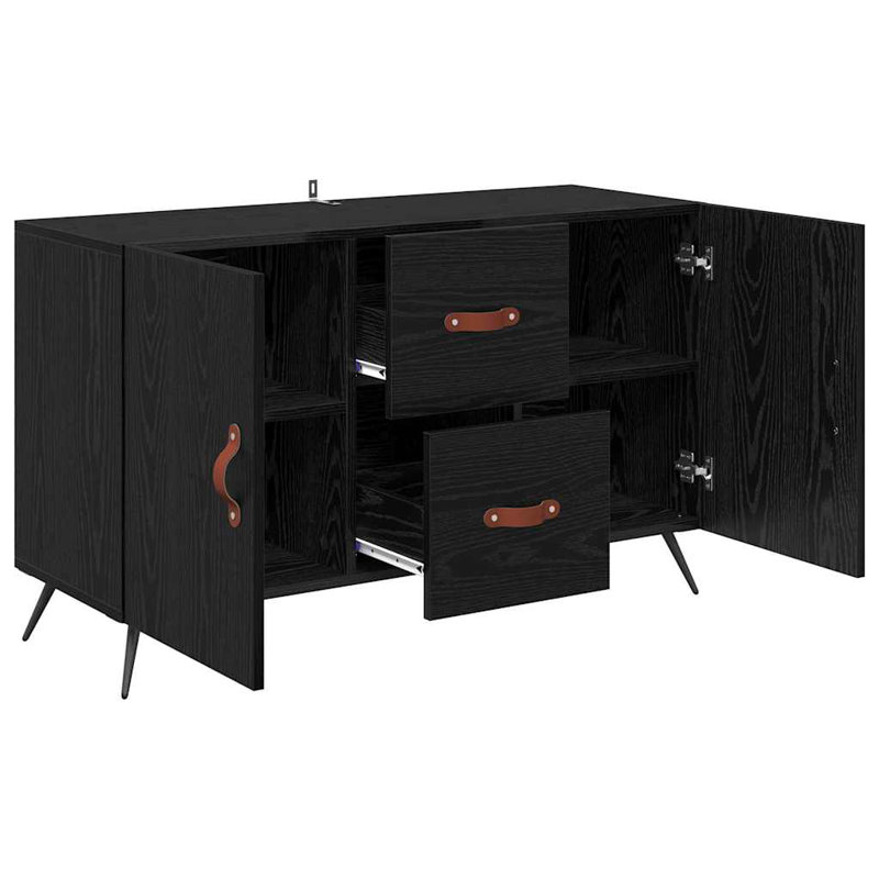 100cm Sideboard, Black Oak