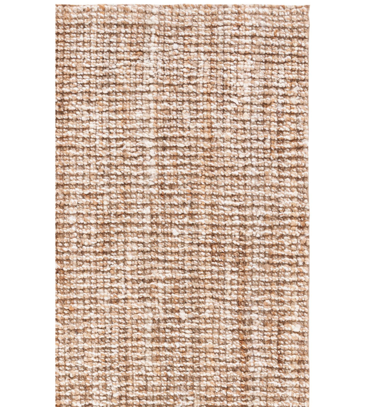 Alda Natural Ivory Hand-Woven Jute Rug, Rectangle 10' x 14'