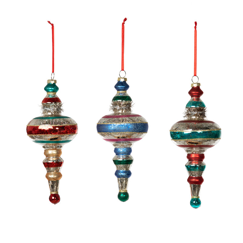 8'' Glass Finial Ornament