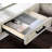 Transitional Computer Desk Antique White, USB Port Lift Top Design And Dovetail Drawer