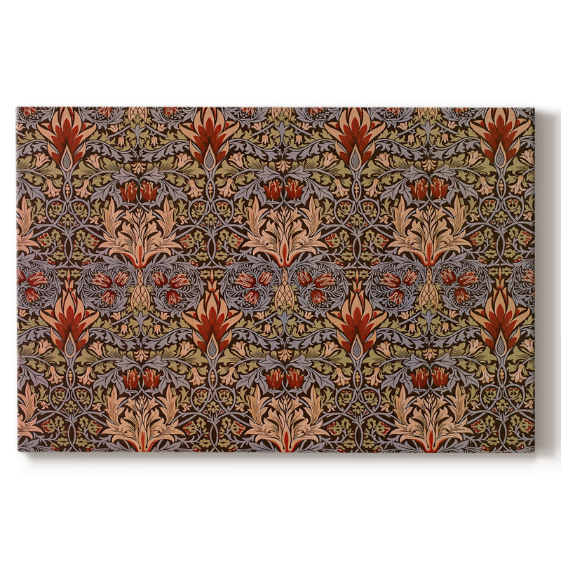 Motif floral symétrique (Duplicata de WLM58. JPG) -William Morris-Toile tendue avec châssis-c. 1876, 24 x 36