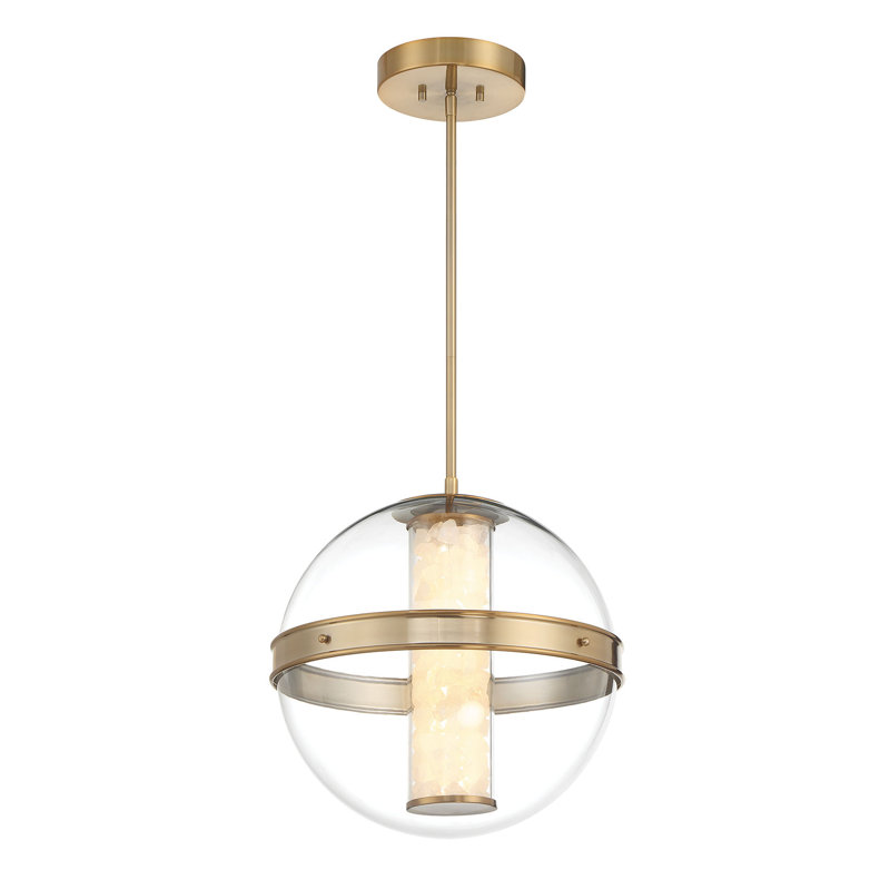 Divinely LED Pendant, 18.38" H x 16.63" W x 16.63" D, 4