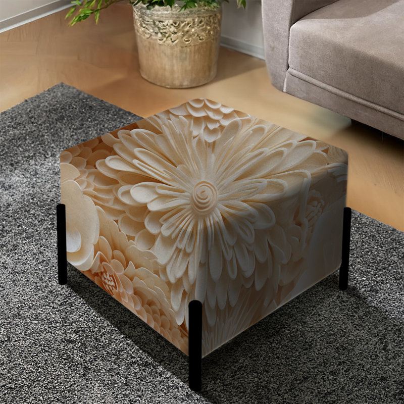 Seashell Lace Tropical - Repose-pieds carré tropical