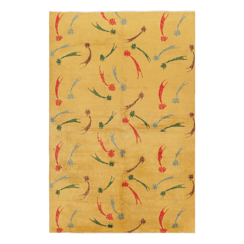 One-of-a-Kind 6’7”x10’ Hand Knotted Area Rug