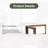 Outdoor Solid Wood Patio Coffee Table