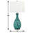 30'' Green Table Lamp Set USB