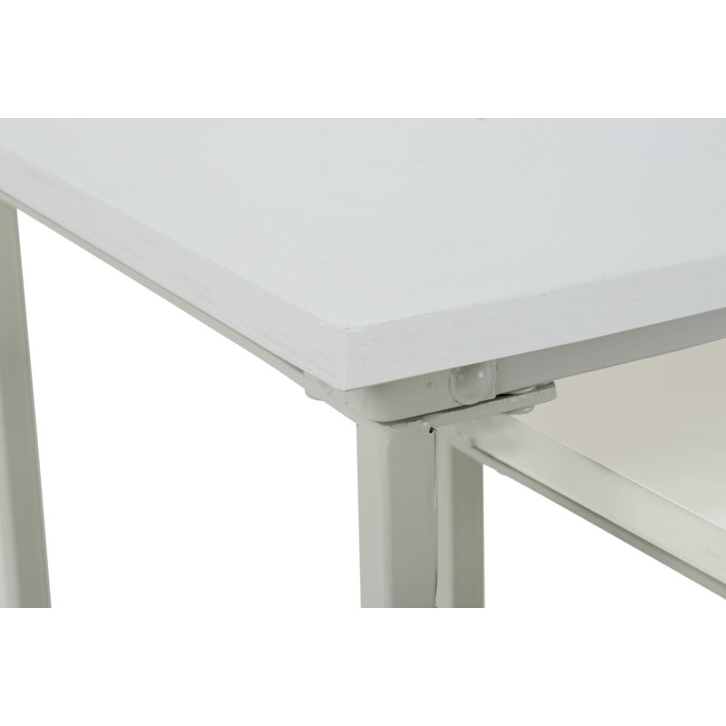 Tena 41.13'' Solid Wood Top Console Table, White