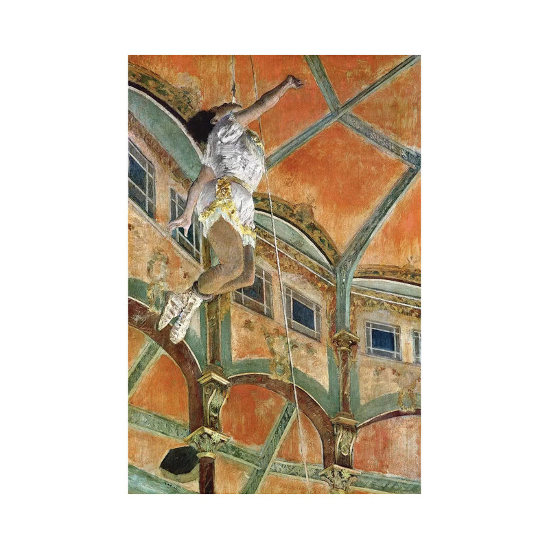 Miss La La At The Cirque Fernando, 1879 by Edgar Degas - Wrapped Canvas Painting, 101.6 cm H x 66.04 cm W x 3.175 cm D
