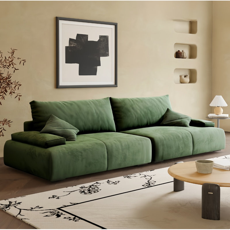 Simple Retro Sofa, Green