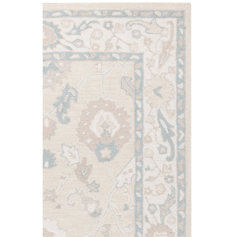 Ebony Hand Tufted Wool Pile Oriental Rug, Rectangle 9" x 12"