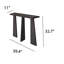 39.4" Solid Wood Console-98352158