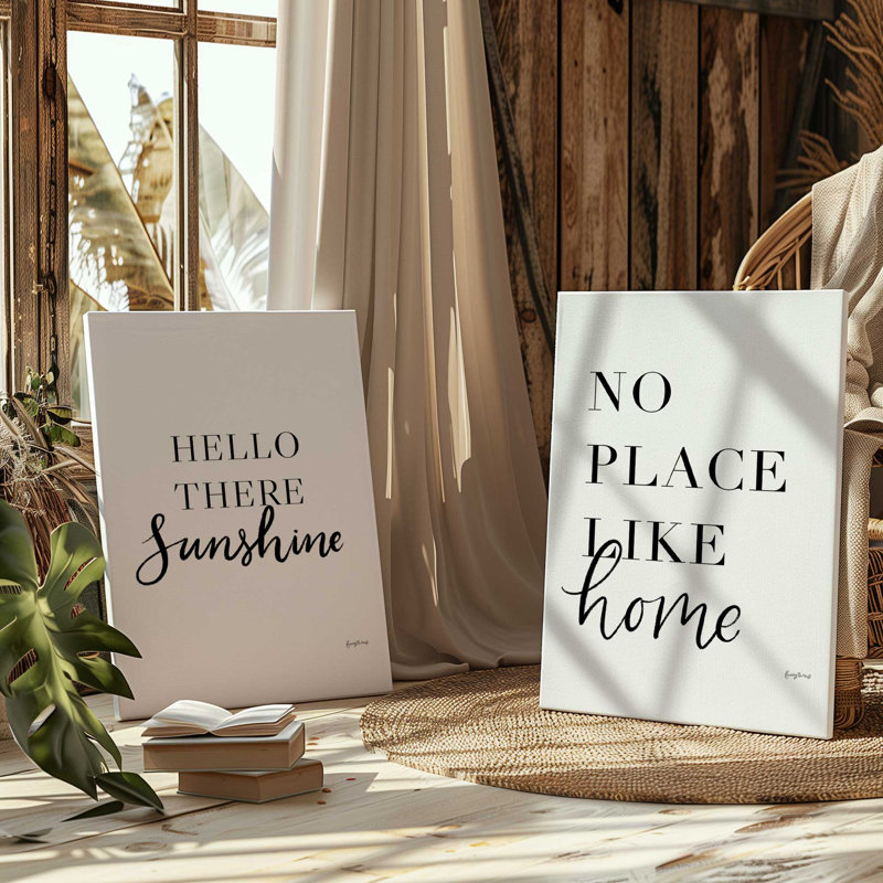 «Simple Words», ensemble de 2, reproduction sur toile, Toile tendue, H 30 po x l 20 po x P 1,25 po