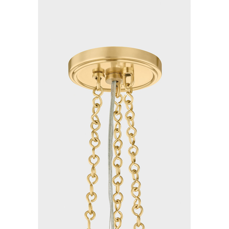 Awosting Pendant in Aged Brass, 8.25" H x 22" W x 22" D, Brass