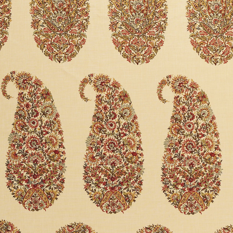 Shirala Paisley Fabric, Spice