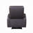 Top Grain Leather Upholstered Power Motion Reclining Chair With Tufted Back And Sloped Armrest For Ultimate Comfort