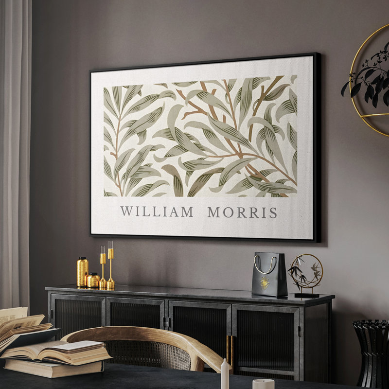 Botanique rétro - LX III, Toile avec cadre flottant noir, H 27 po x l 41 po x P 2 po
