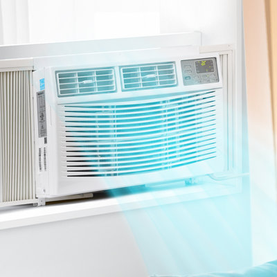8000 BTU Window Air Conditioner - Energy Efficient Certified, Quiet Operation, 3 Cooling & Fan Speeds, Remote Control, 24H Timer, Digital Display, Cools Up to 350 Sq Ft - Without WiFi
